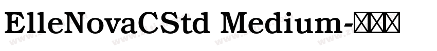 ElleNovaCStd Medium字体转换